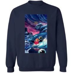 Ponyo 2008 Illustration Sweatshirt -Ghibli redirect09112021070911 4 1