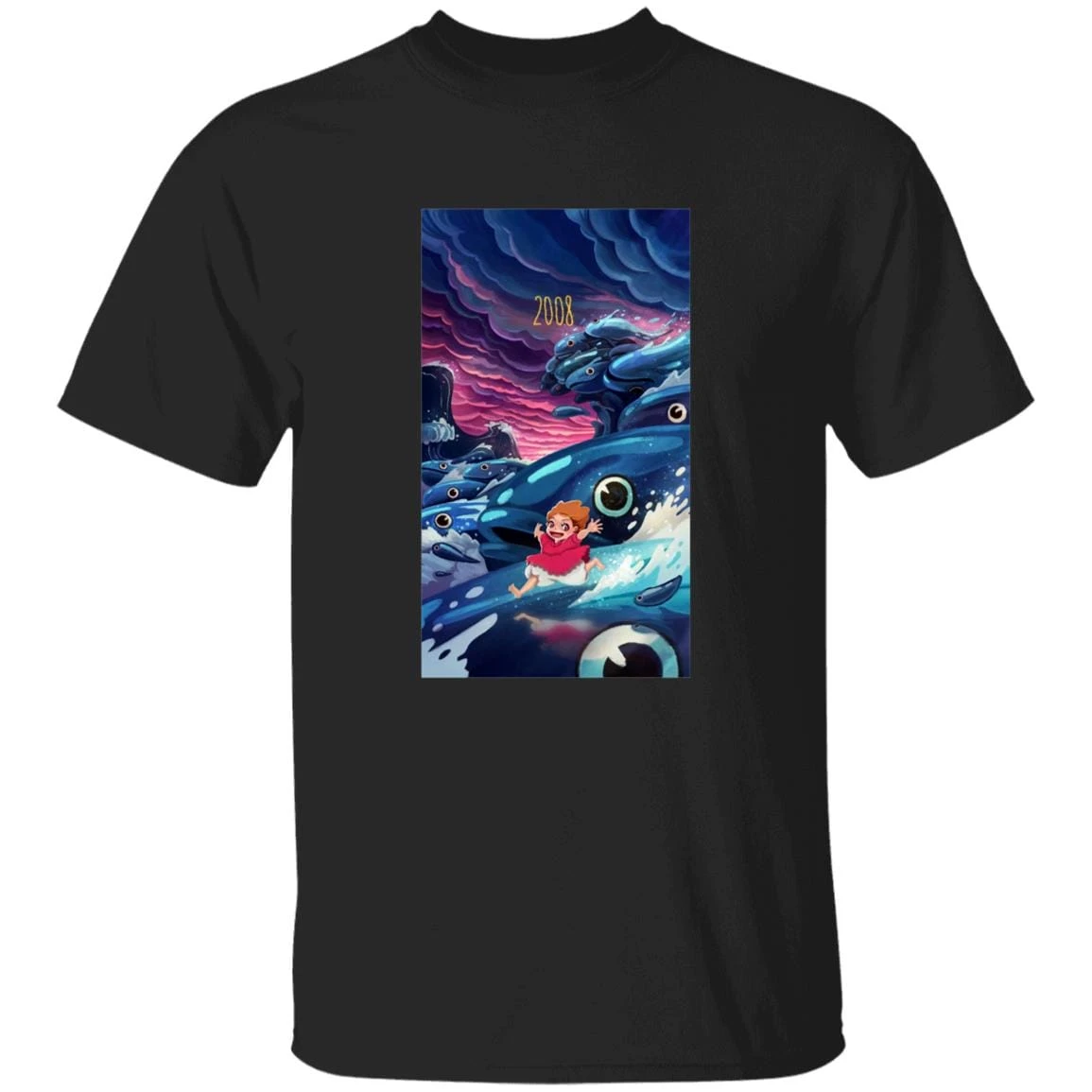 Ponyo 2008 Illustration T Shirt 3 Ponyo 2008 Illustration T Shirt - Image 3