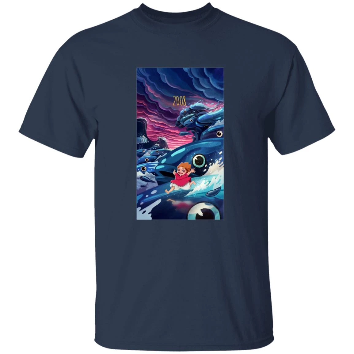 Ponyo 2008 Illustration T Shirt 7 Ponyo 2008 Illustration T Shirt - Image 7