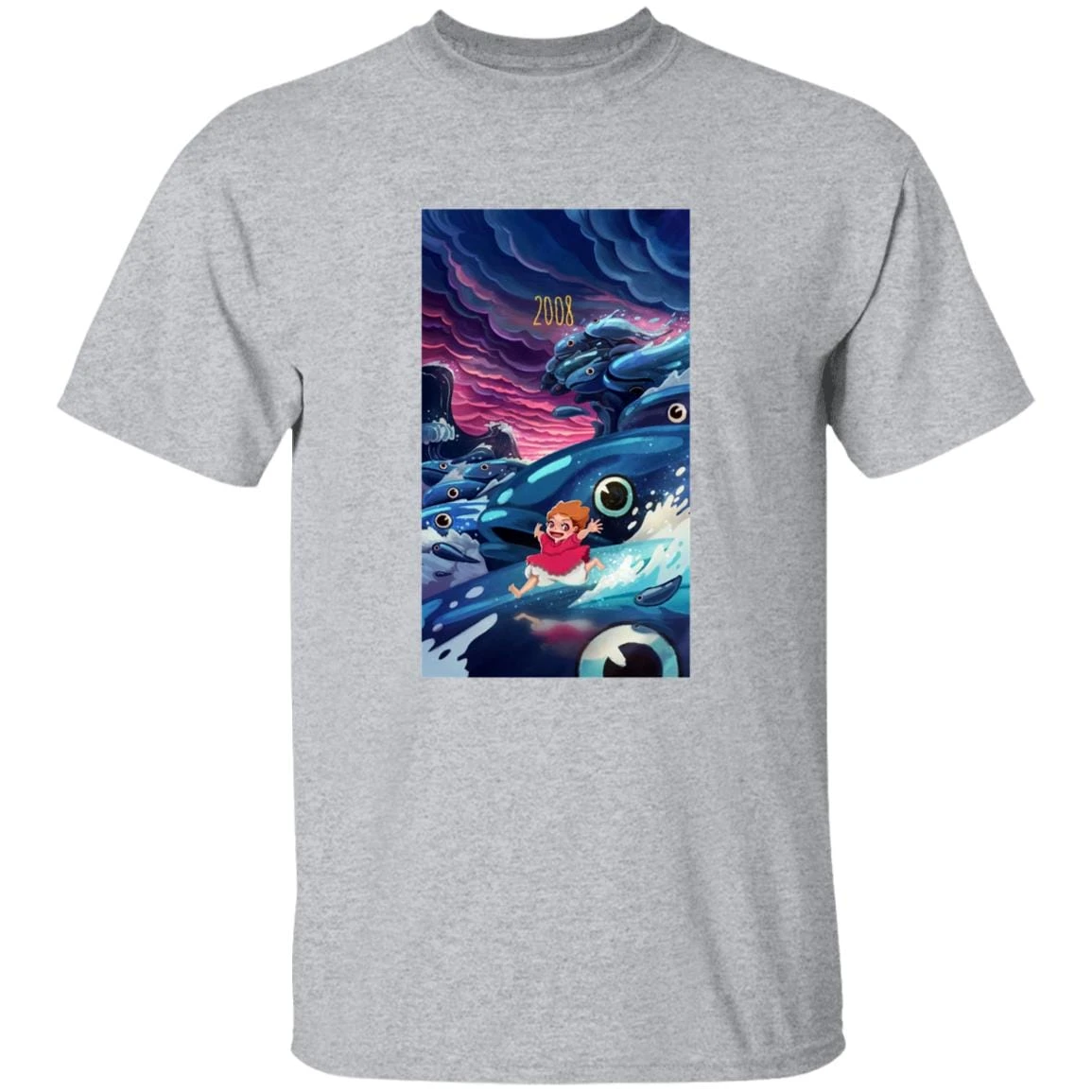 Ponyo 2008 Illustration T Shirt 9 Ponyo 2008 Illustration T Shirt - Image 9