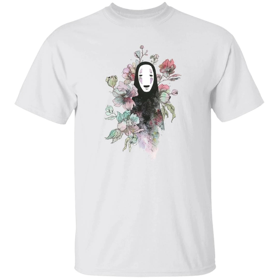 Spirited Away – Kaonashi By The Flowers T Shirt 18 Spirited Away – Kaonashi By The Flowers T Shirt - Image 18