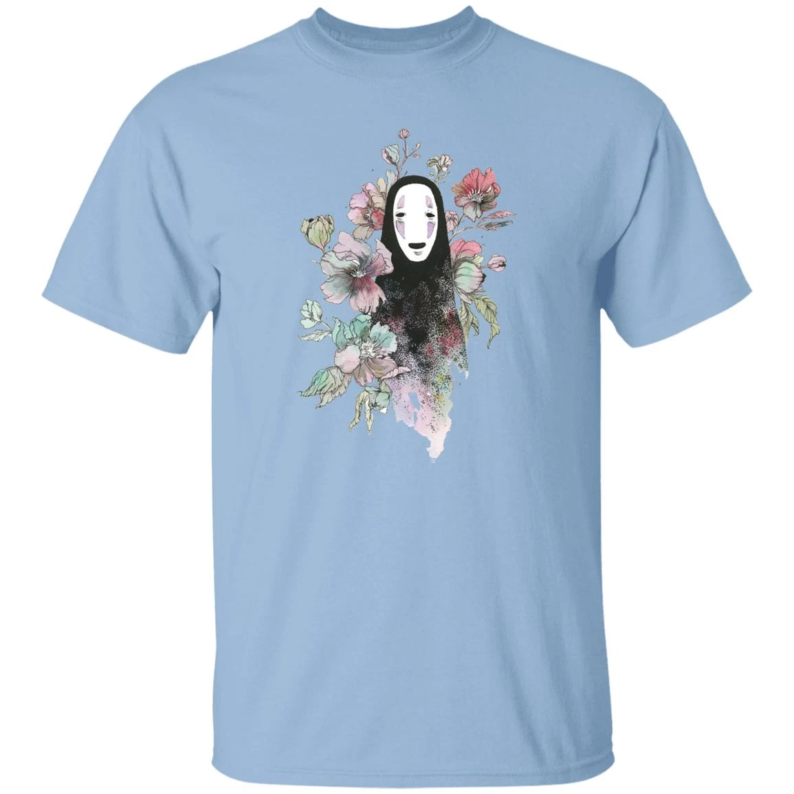 Spirited Away – Kaonashi By The Flowers T Shirt 1 Spirited Away – Kaonashi By The Flowers T Shirt