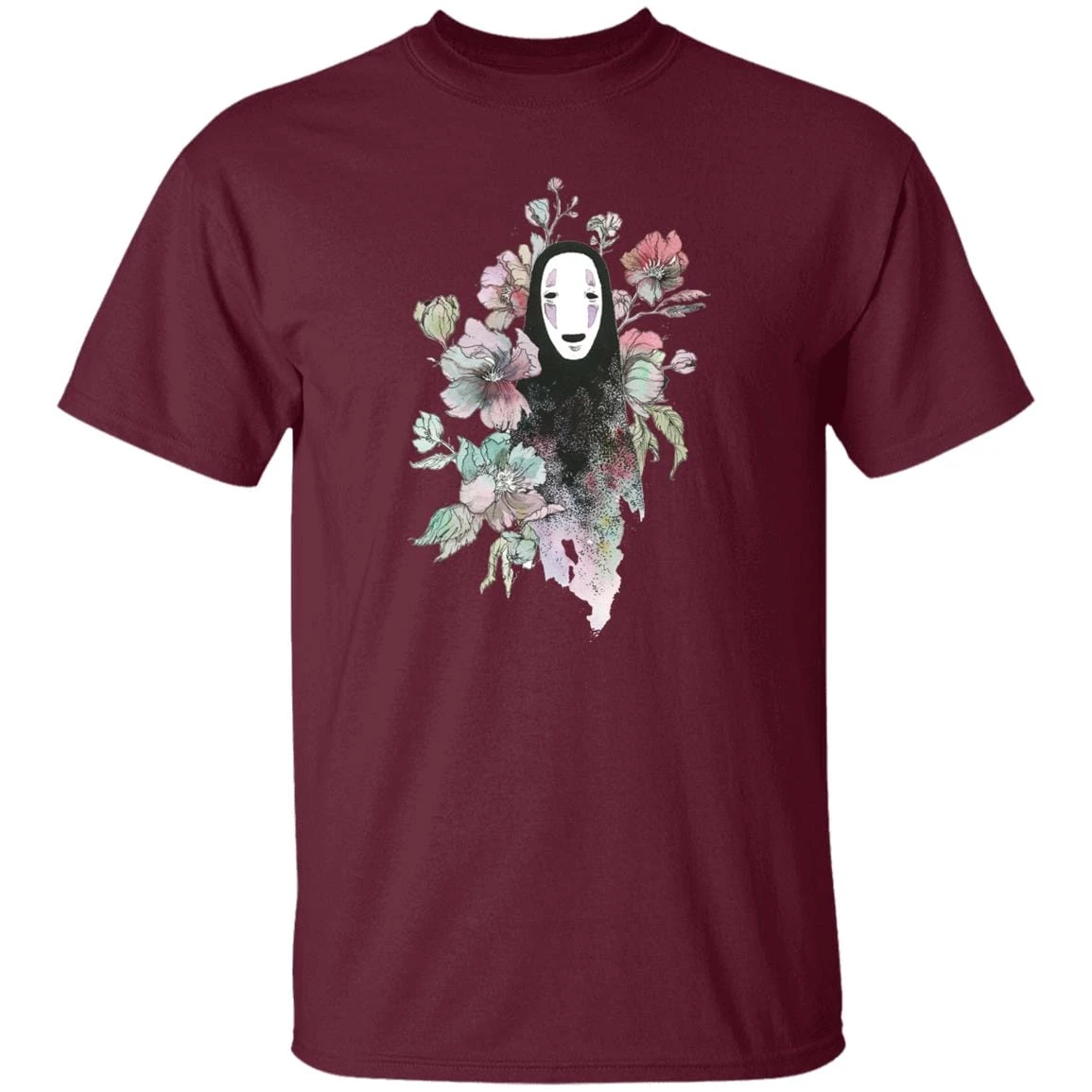 Spirited Away – Kaonashi By The Flowers T Shirt 6 Spirited Away – Kaonashi By The Flowers T Shirt - Image 6