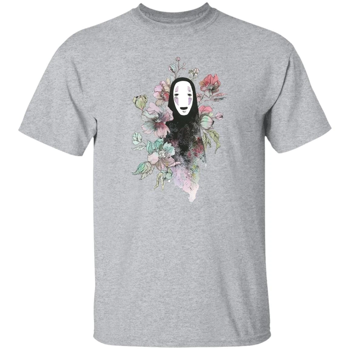 Spirited Away – Kaonashi By The Flowers T Shirt 17 Spirited Away – Kaonashi By The Flowers T Shirt - Image 17