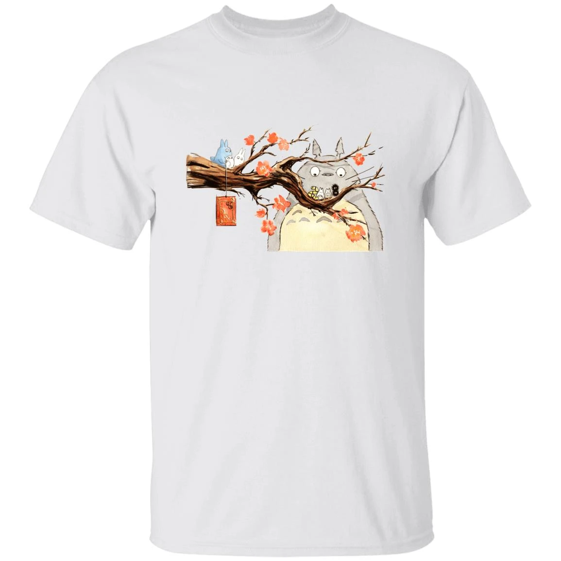 Totoro Family And Sakura T Shirt 2 Totoro Family And Sakura T Shirt - Image 2