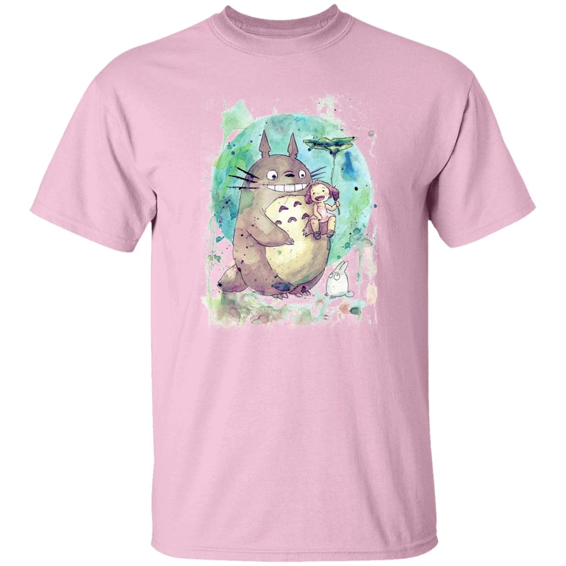 Totoro And Mei Watercolor T Shirt 13 Totoro And Mei Watercolor T Shirt - Image 13