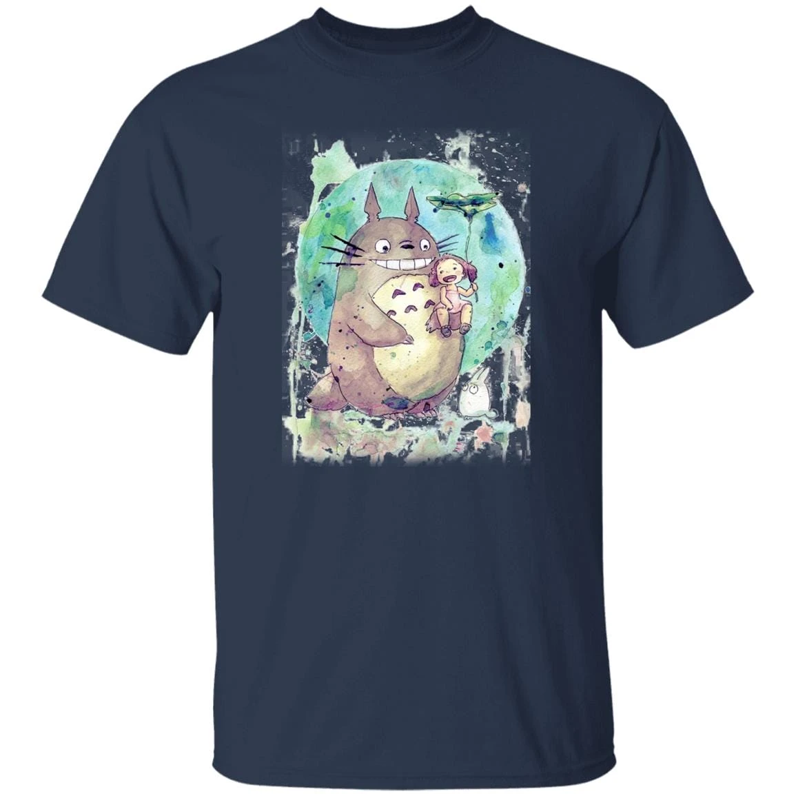 Totoro And Mei Watercolor T Shirt 15 Totoro And Mei Watercolor T Shirt - Image 15