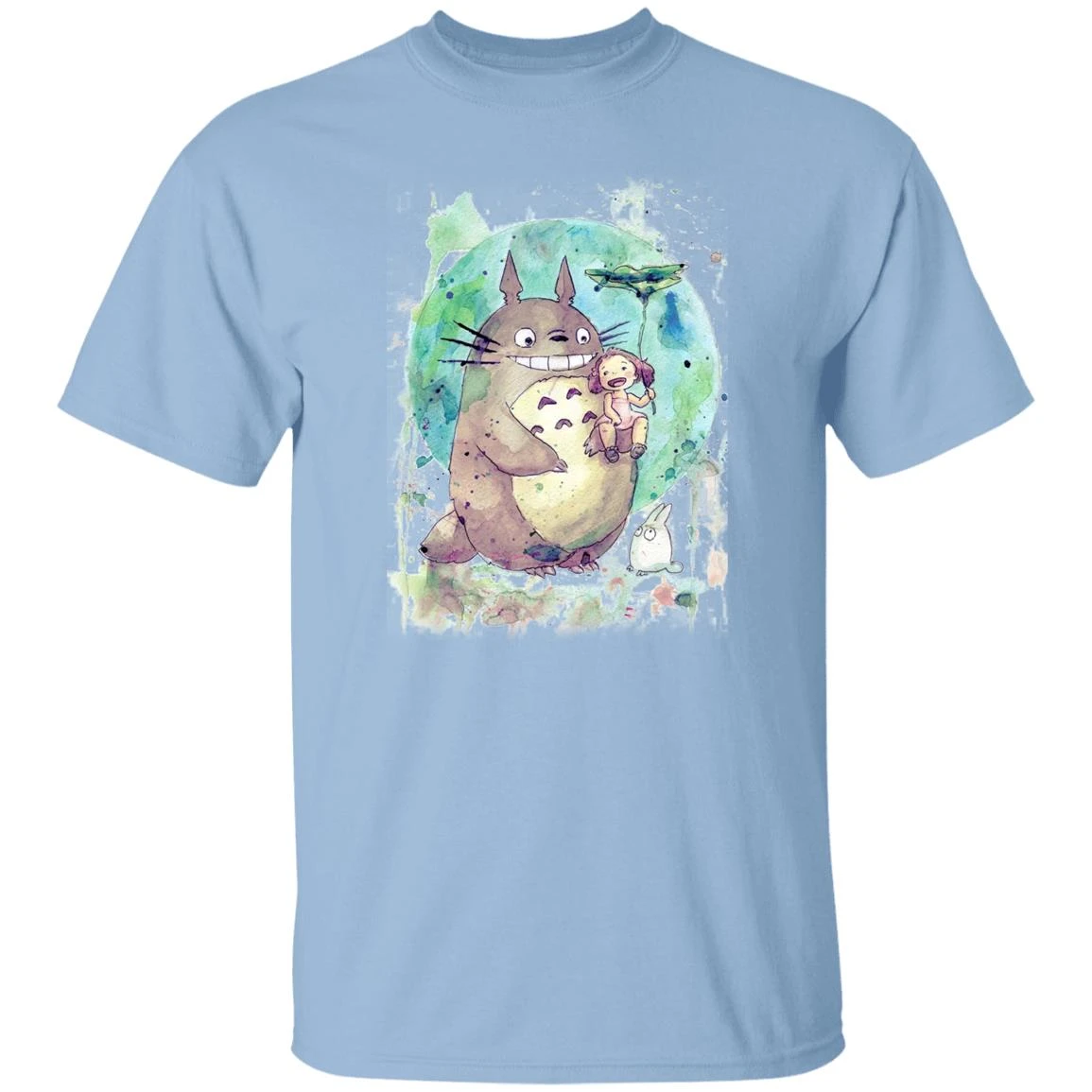 Totoro And Mei Watercolor T Shirt 12 Totoro And Mei Watercolor T Shirt - Image 12