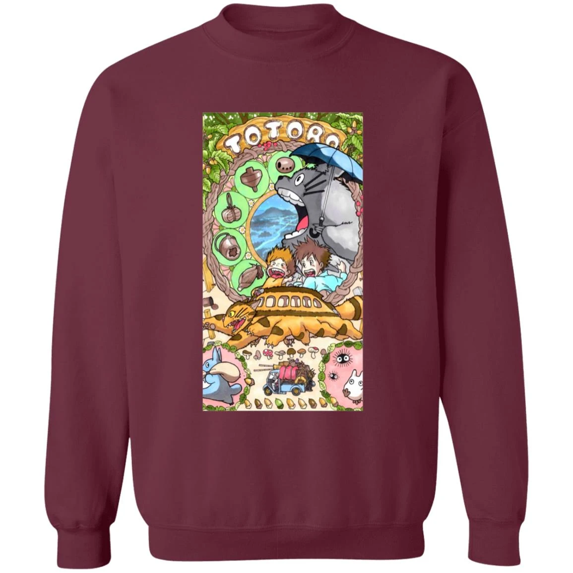 Totoro Portrait Art Sweatshirt 4 Totoro Portrait Art Sweatshirt - Image 4