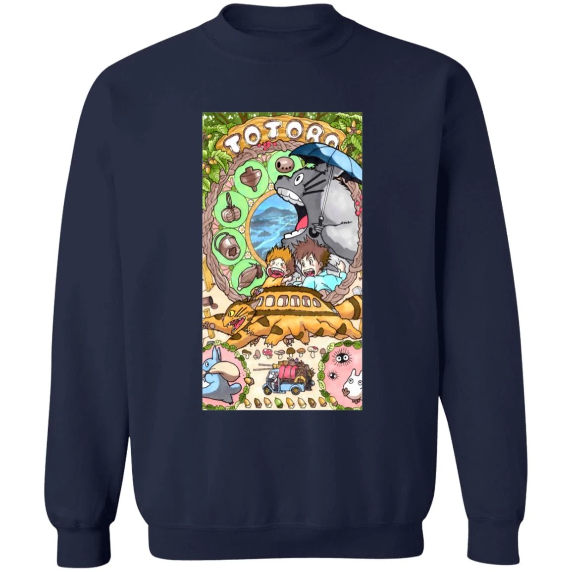 Totoro Portrait Art Sweatshirt 15 Totoro Portrait Art Sweatshirt - Image 15