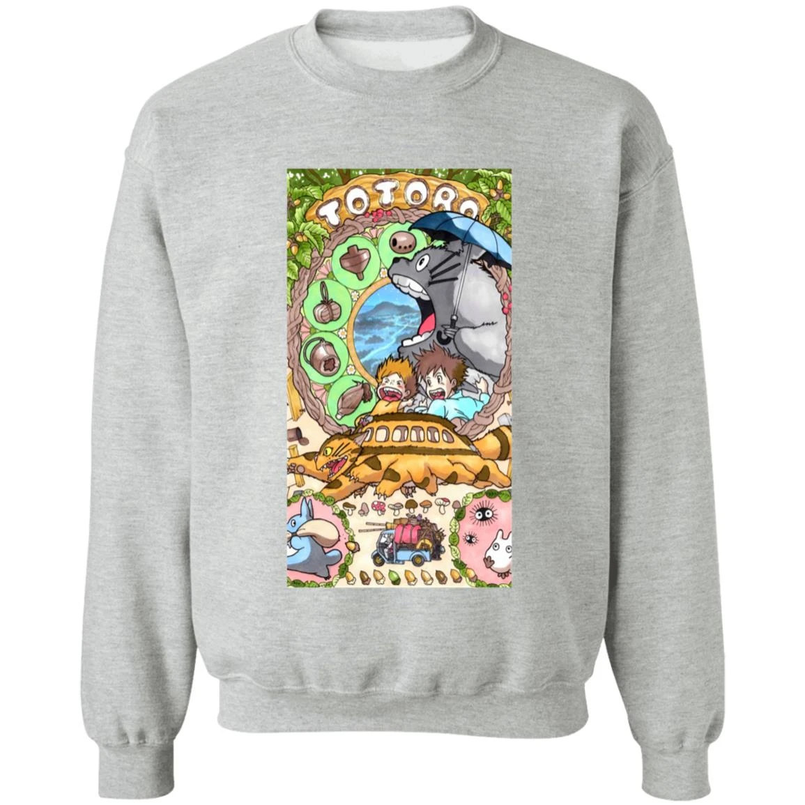 Totoro Portrait Art Sweatshirt 17 Totoro Portrait Art Sweatshirt - Image 17