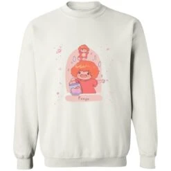 Ponyo On The Cliff By The Sea Fanart Sweatshirt -Ghibli redirect09192022130903 1