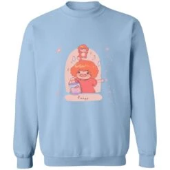 Ponyo On The Cliff By The Sea Fanart Sweatshirt -Ghibli redirect09192022130904 2