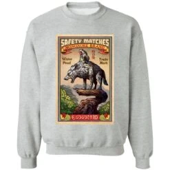 Princess Mononoke And The Wofl On Top Sweatshirt