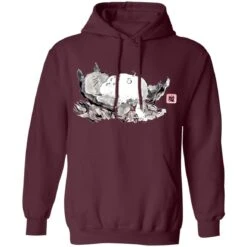 Sleeping Totoro Ink Painting Hoodie -Ghibli redirect10032021051057 7