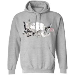 Sleeping Totoro Ink Painting Hoodie -Ghibli redirect10032021051057 9