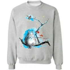 Totoro By Sakura And Blue Sky Sweatshirt -Ghibli redirect10042021041001 9