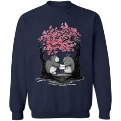 Totoro Vs Snorlax Pillow Fight Sweatshirt -Ghibli redirect10042021041051 4