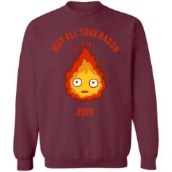 Calcifer: May All Your Bacon Burn Sweatshirt -Ghibli redirect10062021101047 3