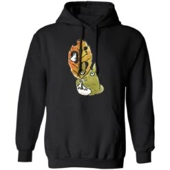 Totoro And The Big Leaf Cute Drawing Hoodie -Ghibli redirect10062021131000 2