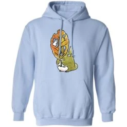 Totoro And The Big Leaf Cute Drawing Hoodie -Ghibli redirect10062021131000 5