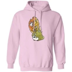 Totoro And The Big Leaf Cute Drawing Hoodie -Ghibli redirect10062021131000 6