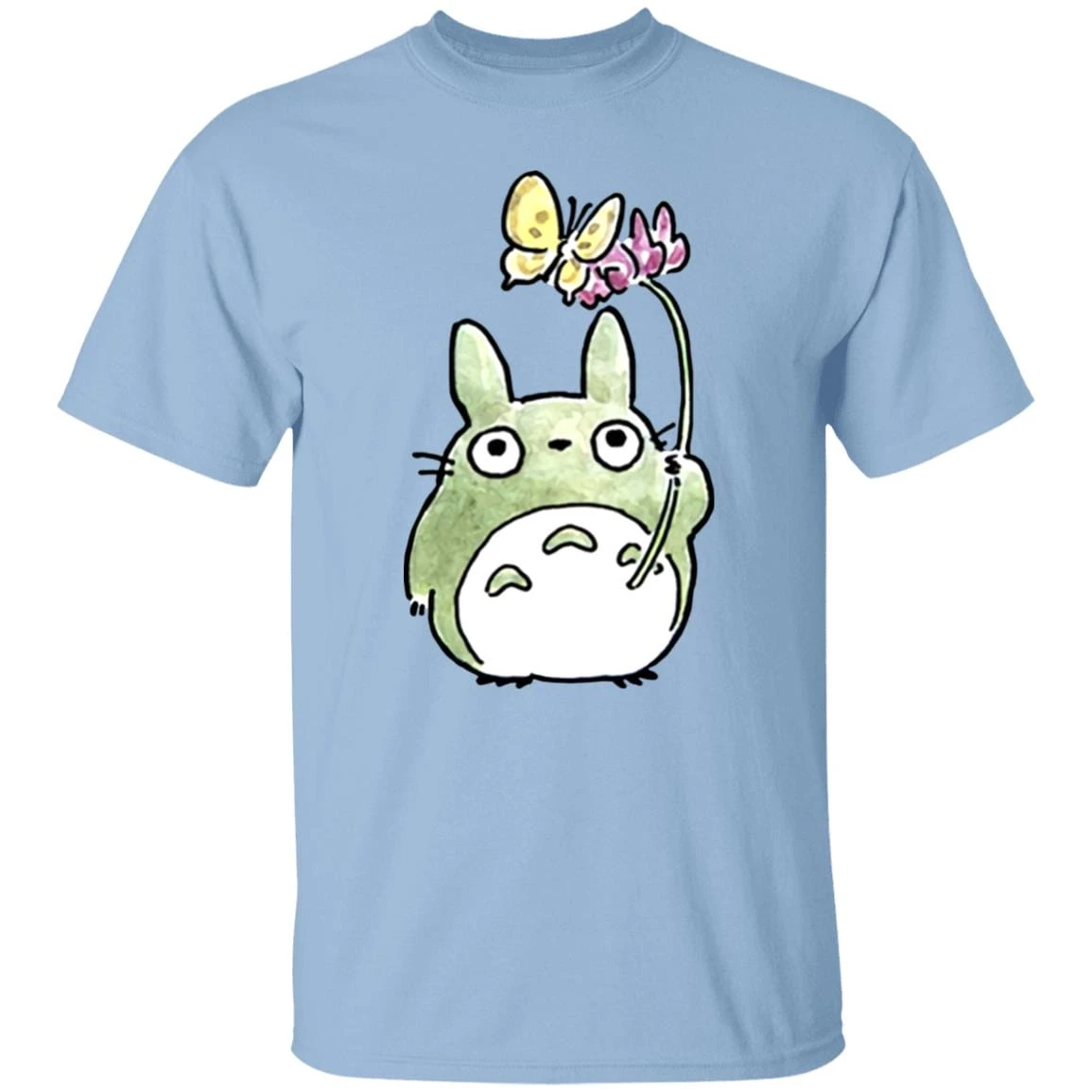 Totoro With Butterfly Cute Drawing T Shirt 12 Totoro With Butterfly Cute Drawing T Shirt - Image 12