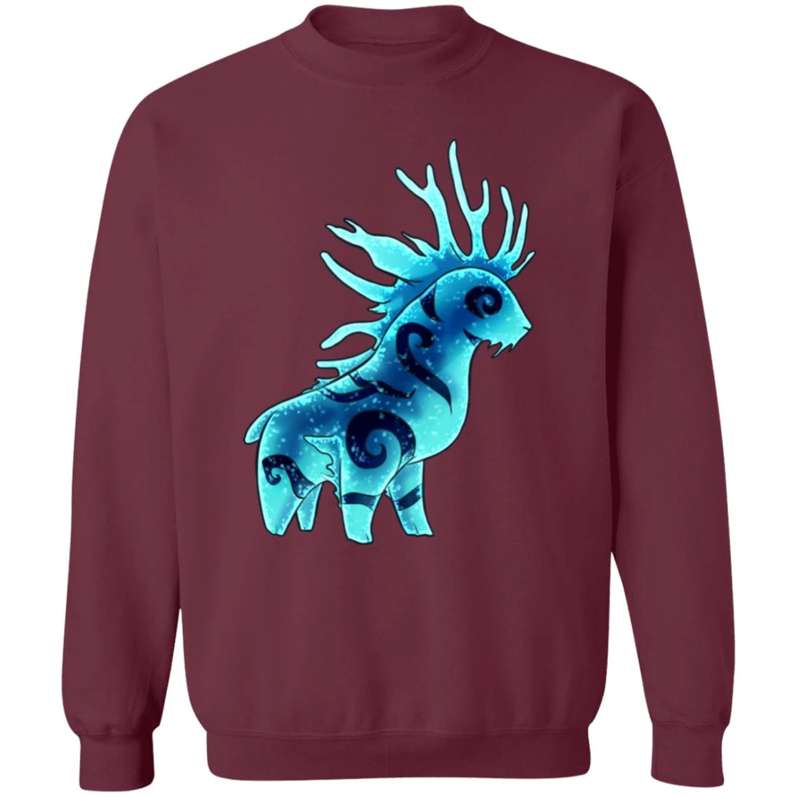 Princess Mononoke Forest Spirit Shishigami Night Chibi Sweatshirt 4 Princess Mononoke Forest Spirit Shishigami Night Chibi Sweatshirt - Image 4