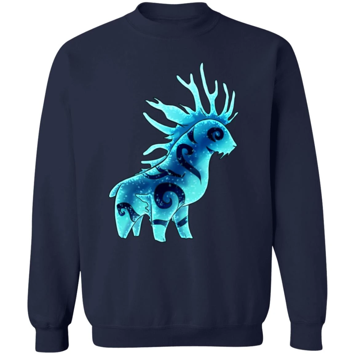 Princess Mononoke Forest Spirit Shishigami Night Chibi Sweatshirt 5 Princess Mononoke Forest Spirit Shishigami Night Chibi Sweatshirt - Image 5