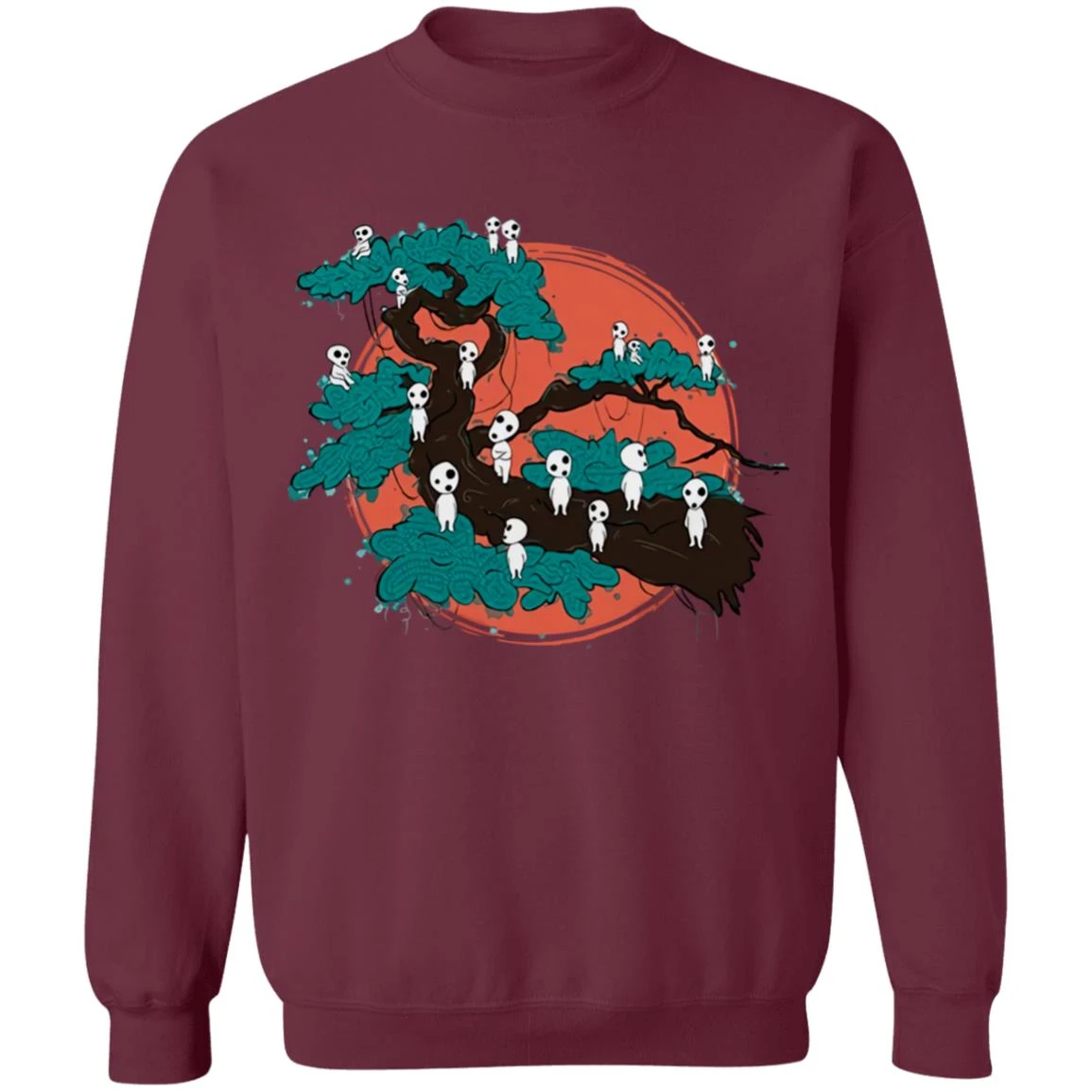 Tree Spirits By The Red Moon Sweatshirt 14 Tree Spirits By The Red Moon Sweatshirt - Image 14