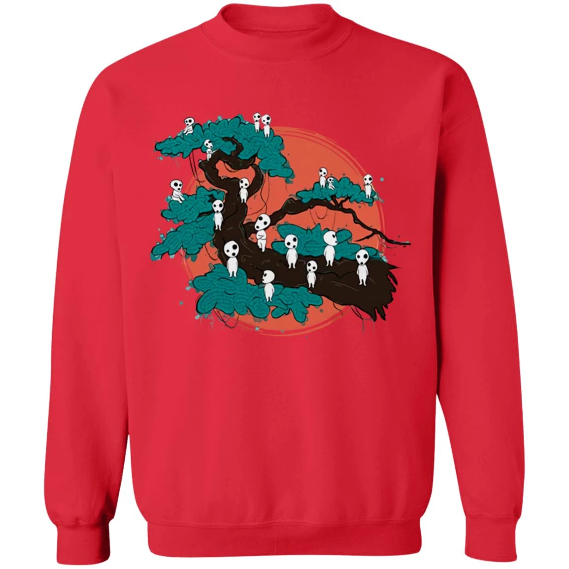 Tree Spirits By The Red Moon Sweatshirt 16 Tree Spirits By The Red Moon Sweatshirt - Image 16