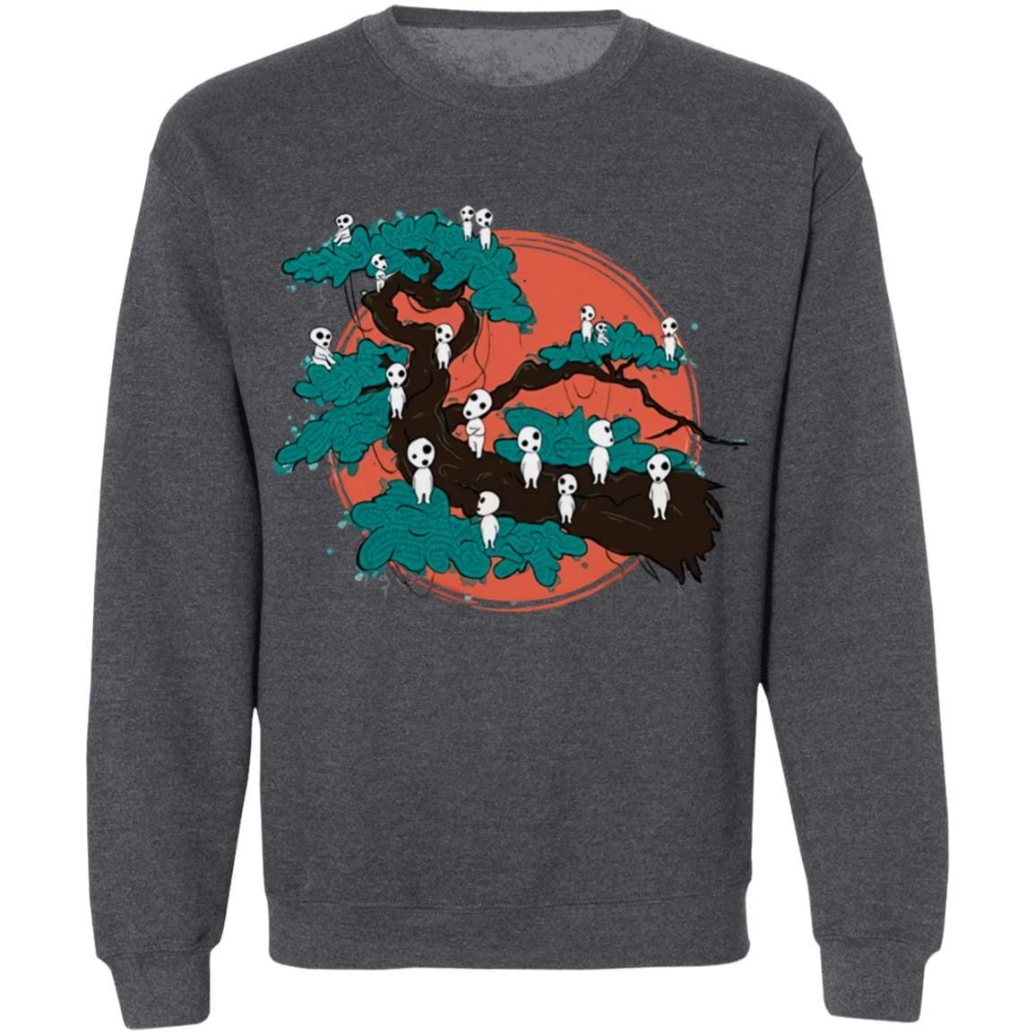 Tree Spirits By The Red Moon Sweatshirt 7 Tree Spirits By The Red Moon Sweatshirt - Image 7