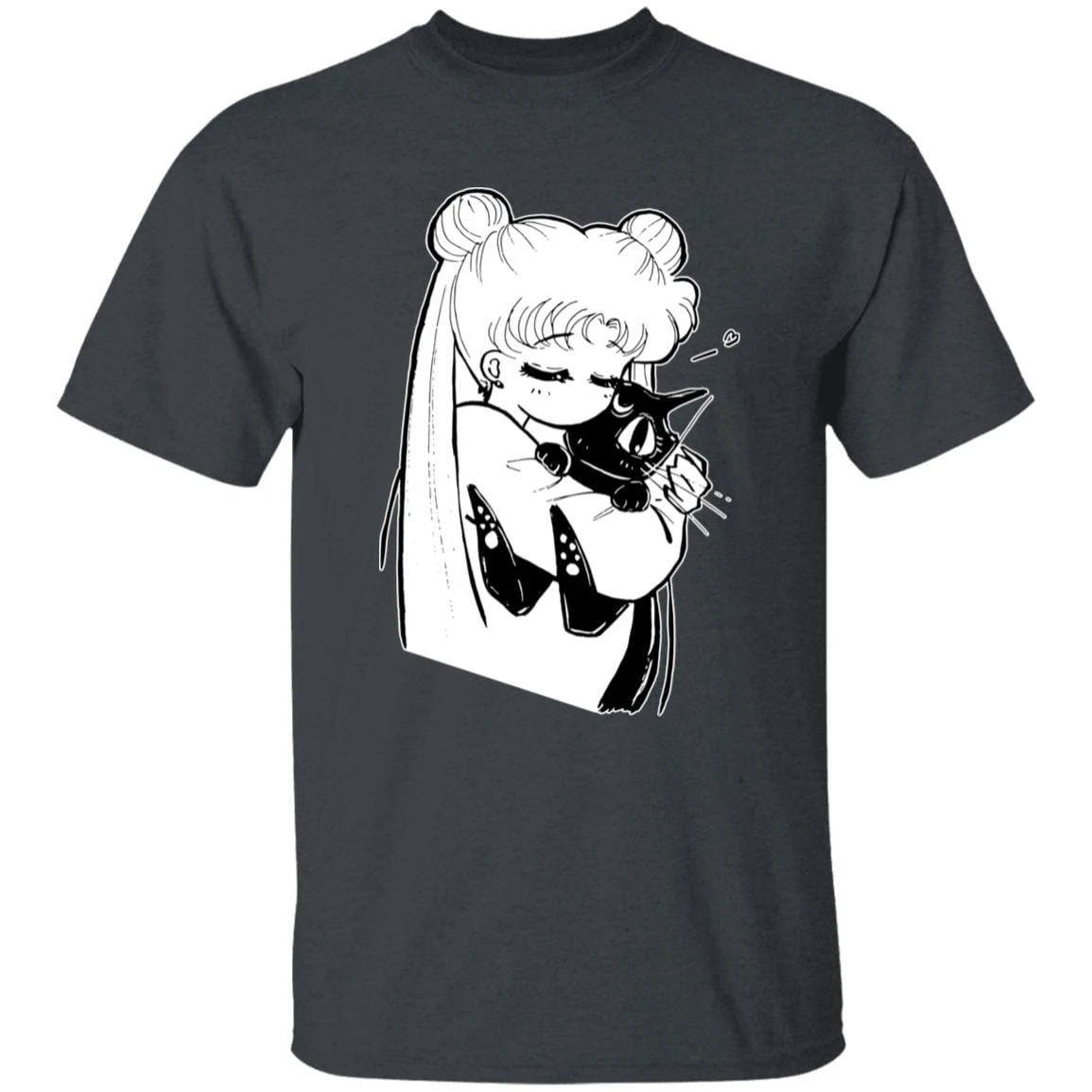 Sailor Moon – Usagi Hugging Luna T Shirt 11 Sailor Moon – Usagi Hugging Luna T Shirt - Image 11