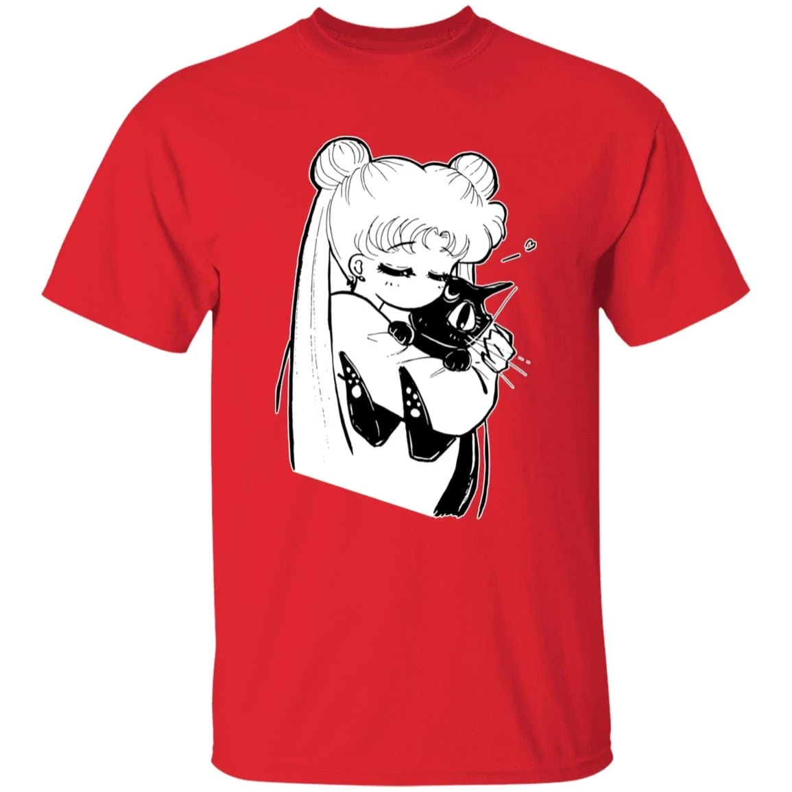Sailor Moon – Usagi Hugging Luna T Shirt 16 Sailor Moon – Usagi Hugging Luna T Shirt - Image 16