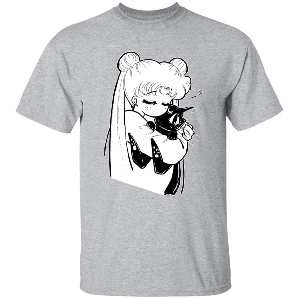 Sailor Moon – Usagi Hugging Luna T Shirt 17 Sailor Moon – Usagi Hugging Luna T Shirt - Image 17