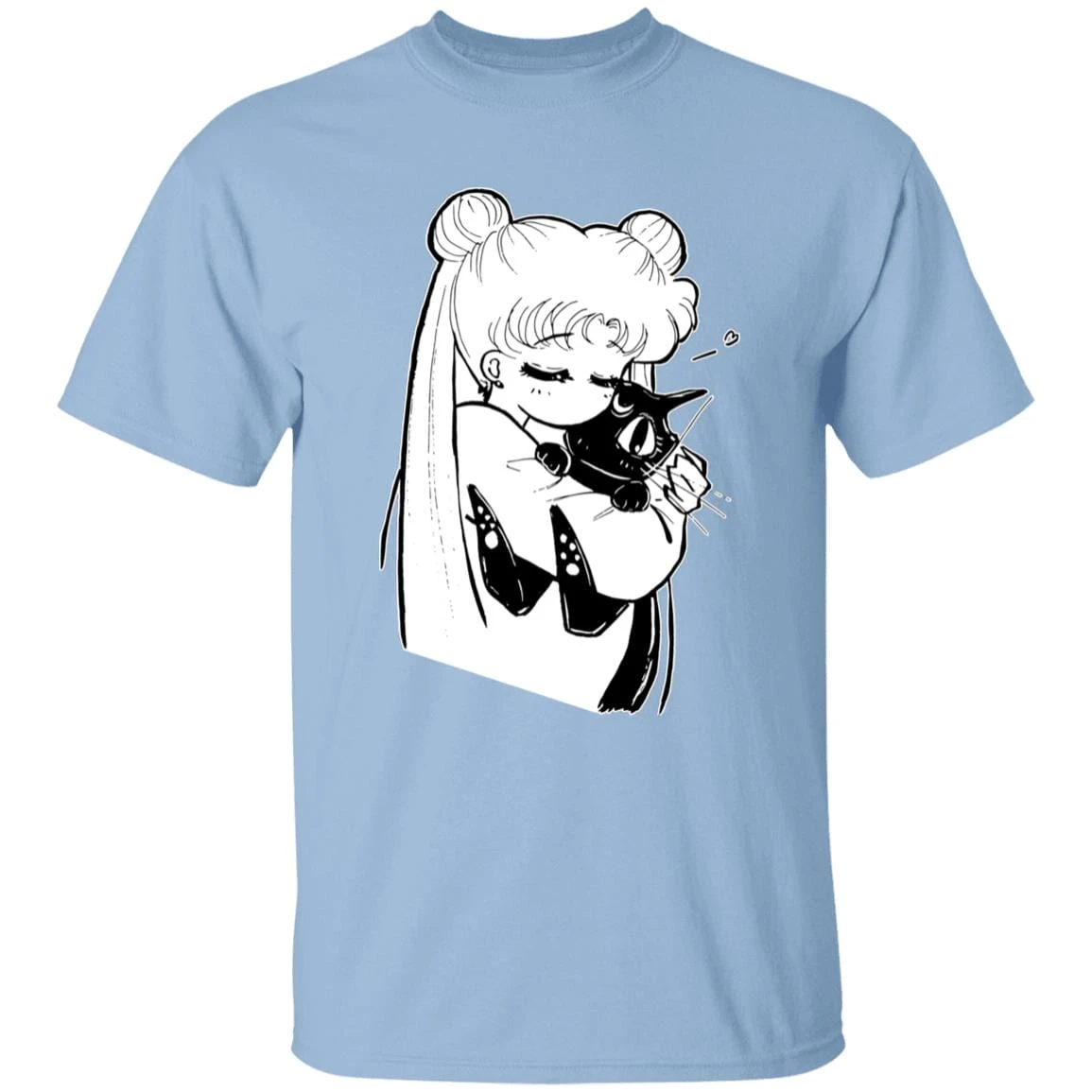 Sailor Moon – Usagi Hugging Luna T Shirt 12 Sailor Moon – Usagi Hugging Luna T Shirt - Image 12