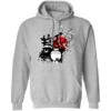 Totoro And Friends By The Red Moon Hoodie