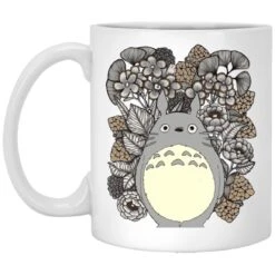 Totoro And Flowers Fanart Mug