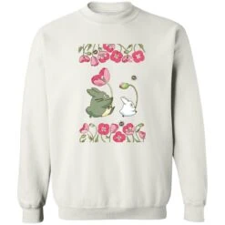 The Mini Totoro And Flowers Sweatshirt -Ghibli redirect11022022011130 1
