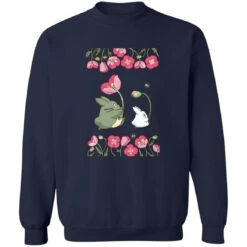 The Mini Totoro And Flowers Sweatshirt -Ghibli redirect11022022011130 4