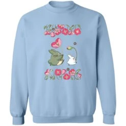 The Mini Totoro And Flowers Sweatshirt -Ghibli redirect11022022011130 7 1