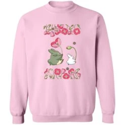 The Mini Totoro And Flowers Sweatshirt -Ghibli redirect11022022011130 8 1