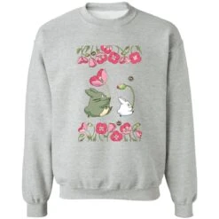 The Mini Totoro And Flowers Sweatshirt -Ghibli redirect11022022011130 9