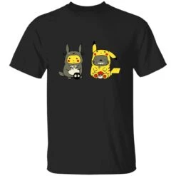 Totoro And Pikachu Cosplaying T Shirt -Ghibli redirect11022022011146 16