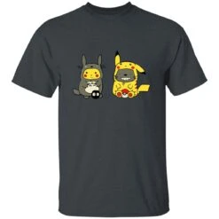 Totoro And Pikachu Cosplaying T Shirt -Ghibli redirect11022022011146 17 1