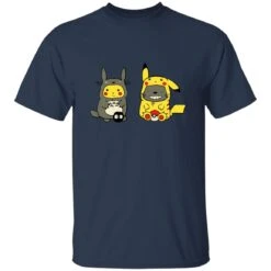 Totoro And Pikachu Cosplaying T Shirt -Ghibli redirect11022022011147 6