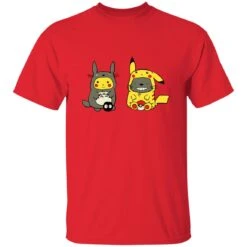 Totoro And Pikachu Cosplaying T Shirt -Ghibli redirect11022022011147 7