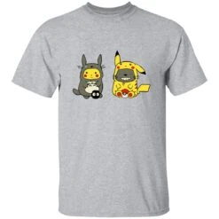 Totoro And Pikachu Cosplaying T Shirt -Ghibli redirect11022022011147 8 1