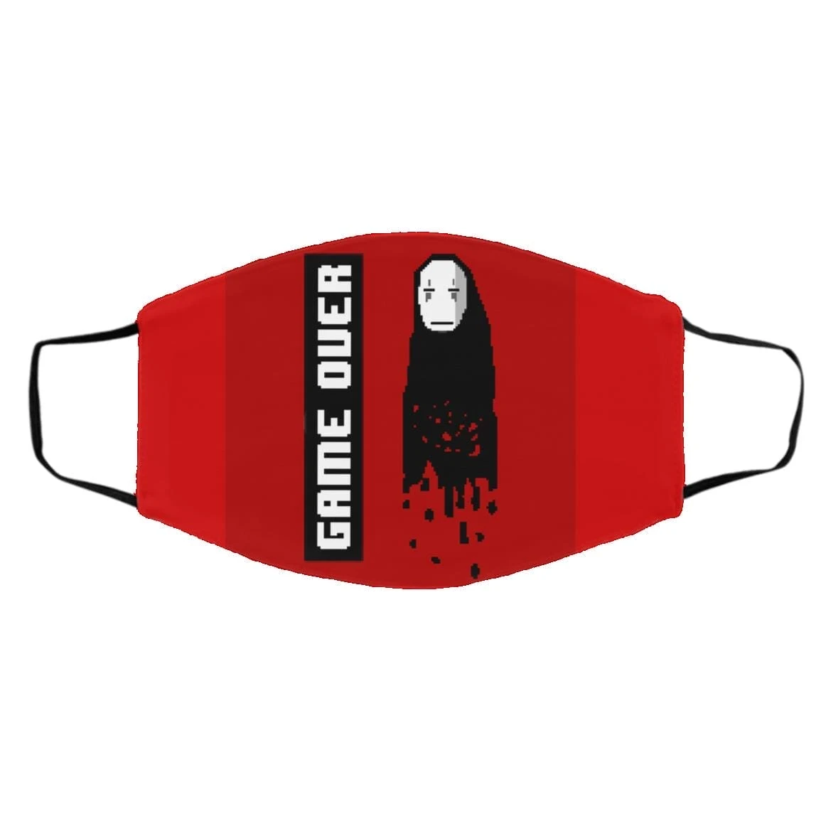 Spirited Away No Face 8 BIT Game Over Face Mask 1 Spirited Away No Face 8 BIT Game Over Face Mask