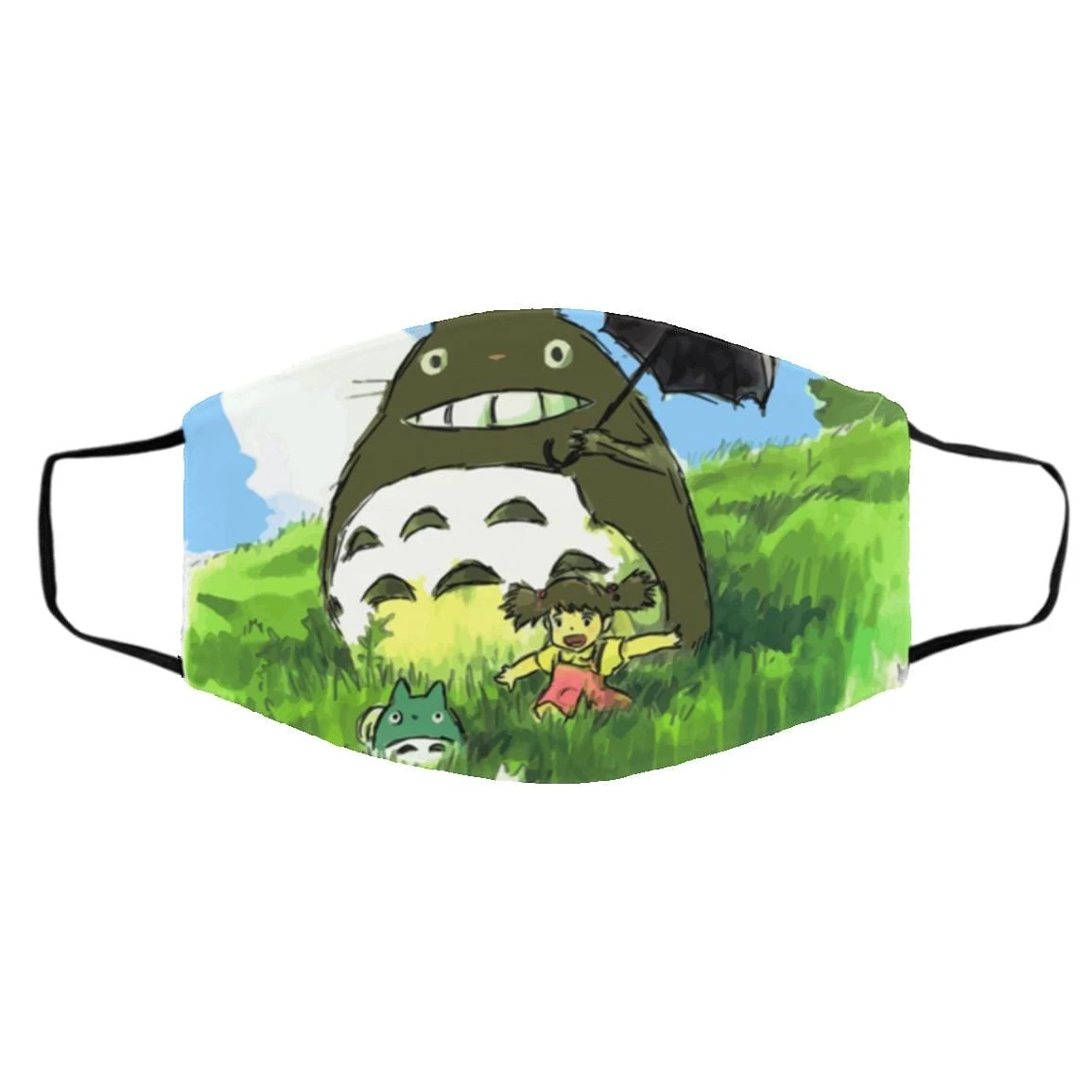 My Neighbor Totoro WaterColor Face Mask 2 My Neighbor Totoro WaterColor Face Mask - Image 2